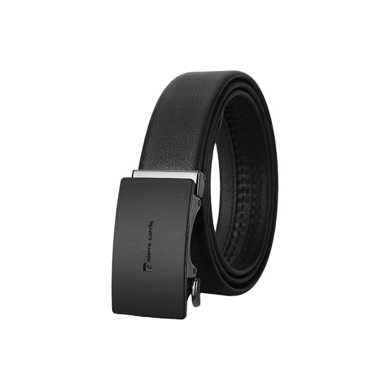 PIERRE CARDIN Cow Leather Belts Men's 3.5cm Width-2