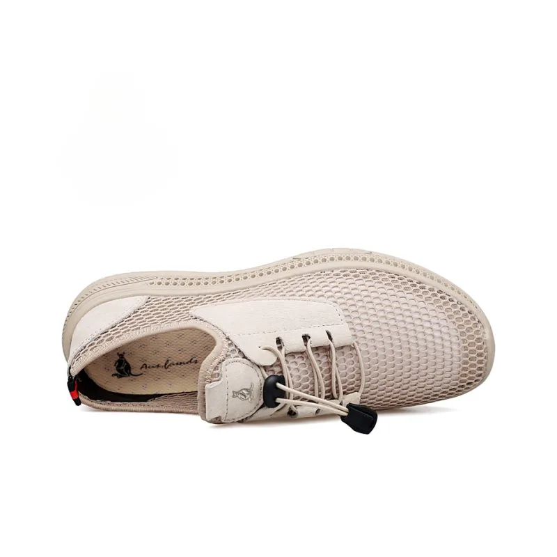 AUSFAMDS Wear-Resistant Breathable Quick Dry Low-Top Casual Shoes Men's-7
