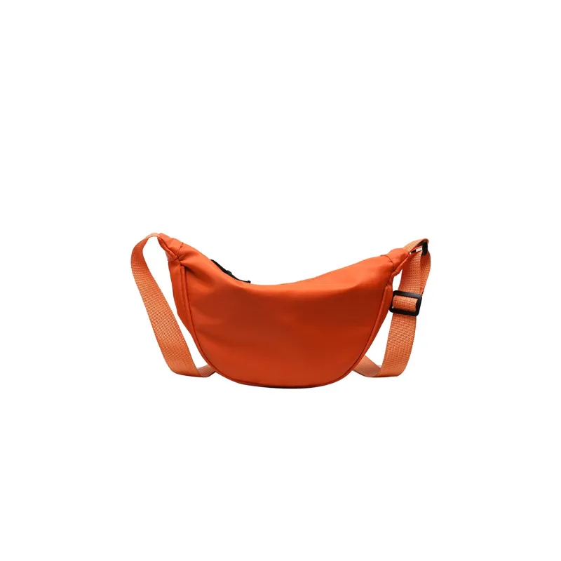 Aini Rabbit Canvas Shoulder Bag Small Size Women's Orange/White/Black-5