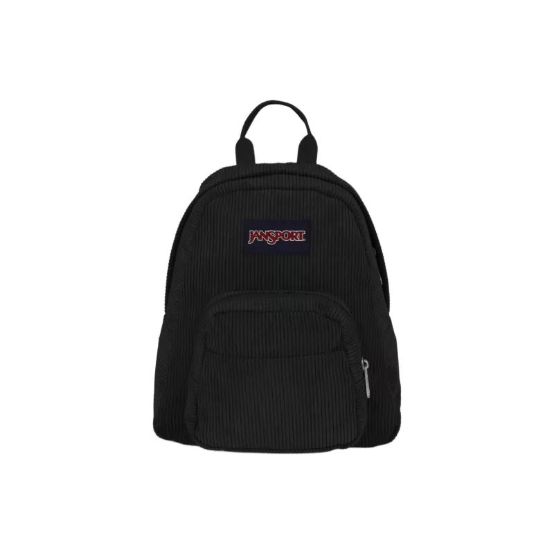 JanSport Recyclable Polyester Backpack Mini Unisex Black Corduroy Color-0