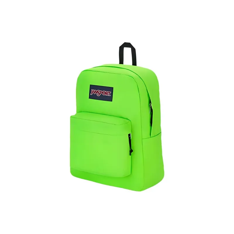 JanSport Recycled Polyester Backpack Unisex Lime Gray Neon Light-1