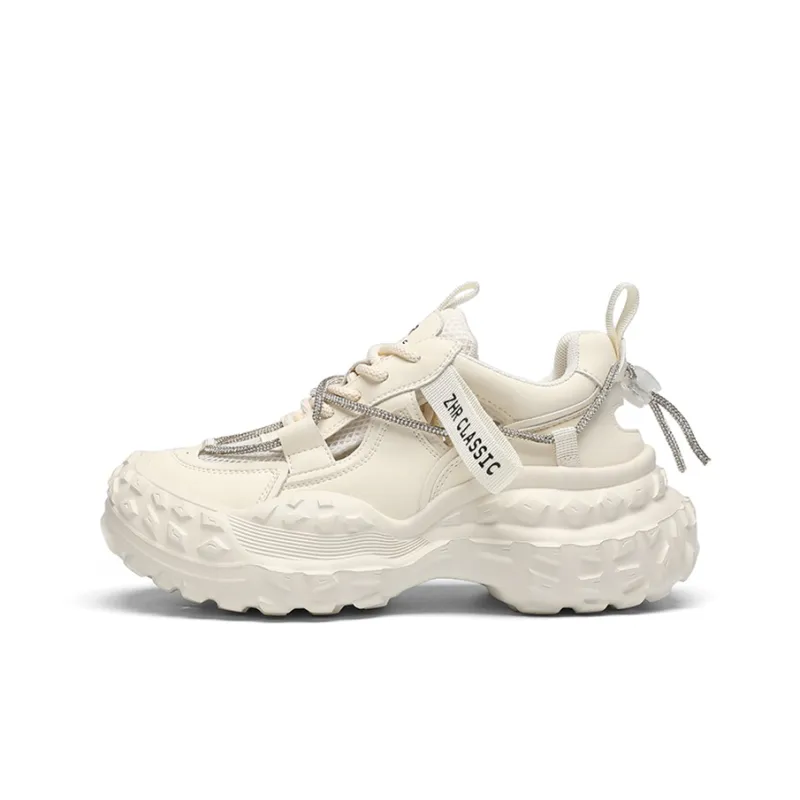 ZHR Lightweight Height Increasing Low-Top Chunky Sneakers Women's-9