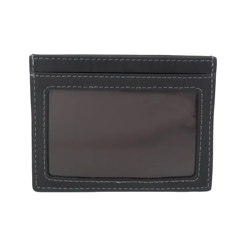 COACH Card Case Quilting Leather Card Clip Card Holder Regular Women's Black-4