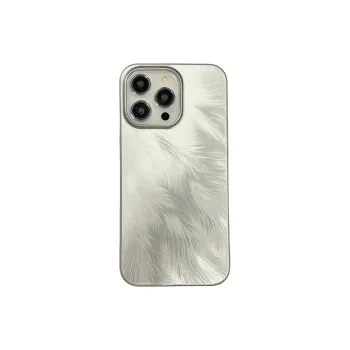 Koman ABS+PC Material Summer Fresh Iridescent Feather Phone Cases Suitable For Apple IPhone 12/13/14/15/Pro/Ma