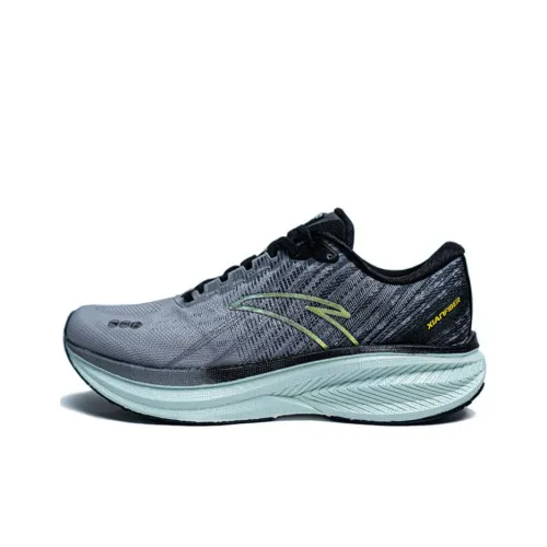 Anta Cushioning Rebound Low Top Running Shoes Men's Gray