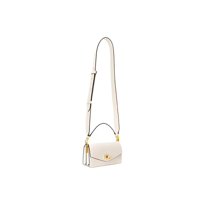 Ralph Lauren Leather Crossbody Bag Shoulder Bag Small Size Women's Vanilla-1