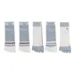5 Pack, Letter Ribbed Cuff *2+Vertical Stripes+Soccer Ribbed Cuff+White