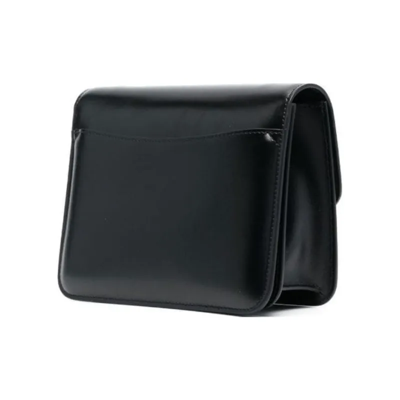Chloe Cow Leather Crossbody Bag Shoulder Bag Women's Black-1
