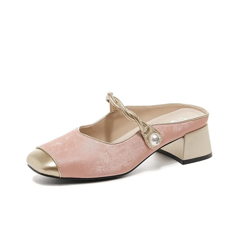 JOSINY Stitching Slip Resistant Wrap toe Slippers Women's-1