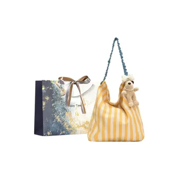 Iman's House Canvas Canvas Bag Shoulder Bags Women's Yellow+Charm/Brown+Charm/Red+Charm