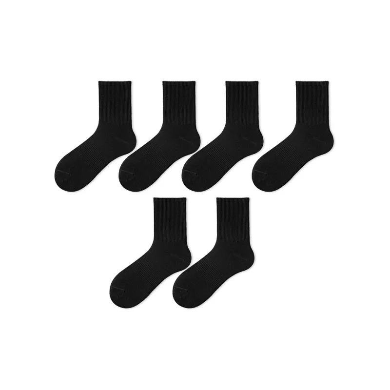 SOIE Mid Calf Socks Unisex 6 Pack-0
