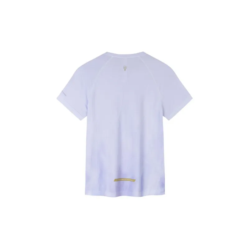 Anta Running Collection T-Shirt Women's Cloudy Purple/Full-Coverage Stamping-1