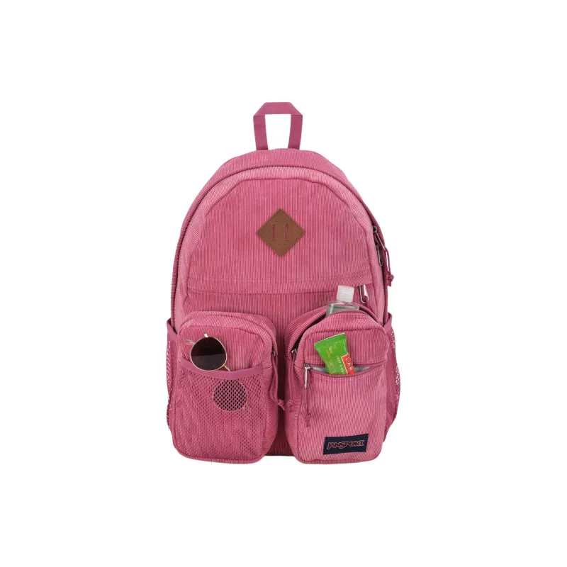 JanSport Polyester Backpack Unisex Purple Haze Corduroy-1
