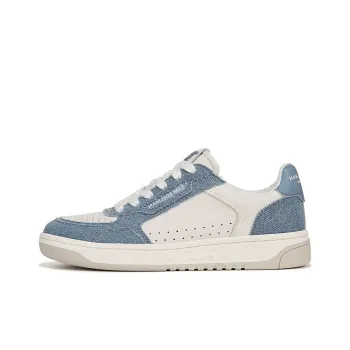 SAM EDELMAN Low Top Skateboard Shoes Women's White Blue