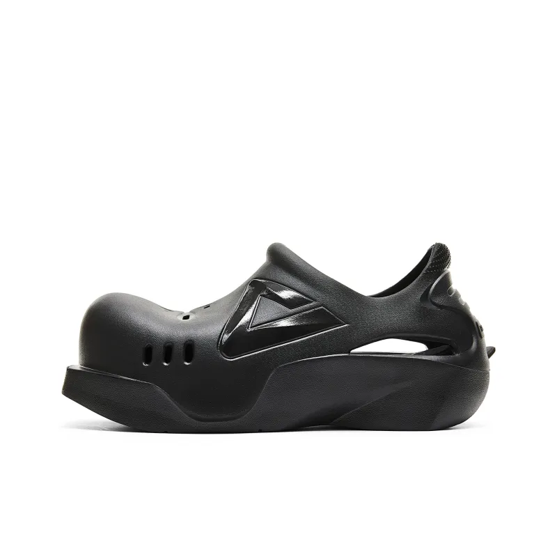 PEAK Taichi Doodle Shoes Clogs Women's All Black-0