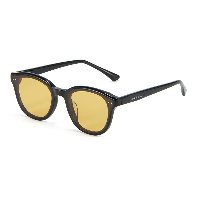 PLASTIC BRAIN Plate Frame Round Sunglasses Unisex-3