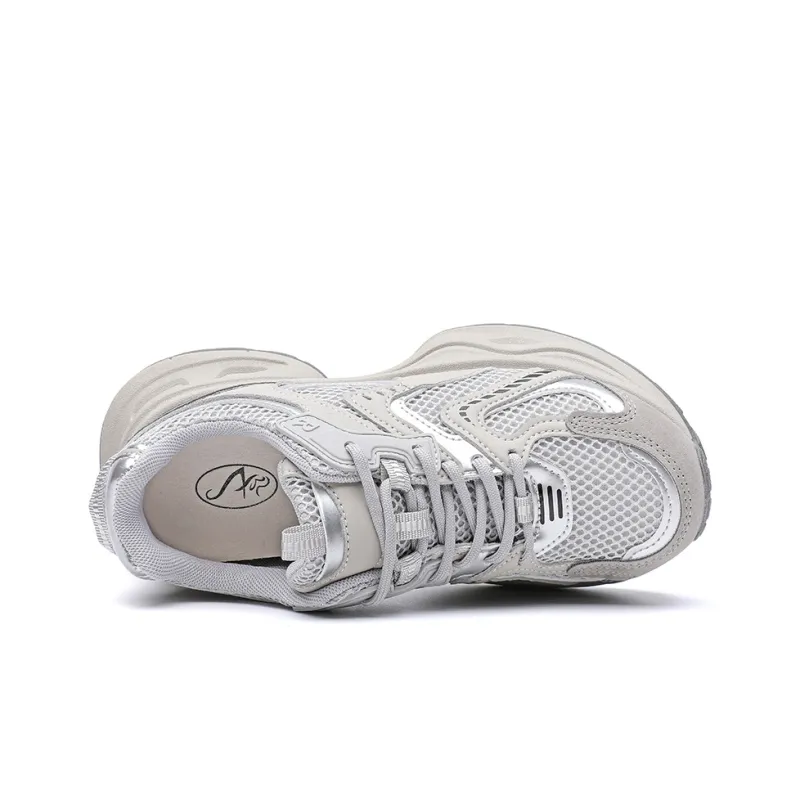 ABIDJAN Breathable Lightweight Low Top Chunky Sneakers Women's-5