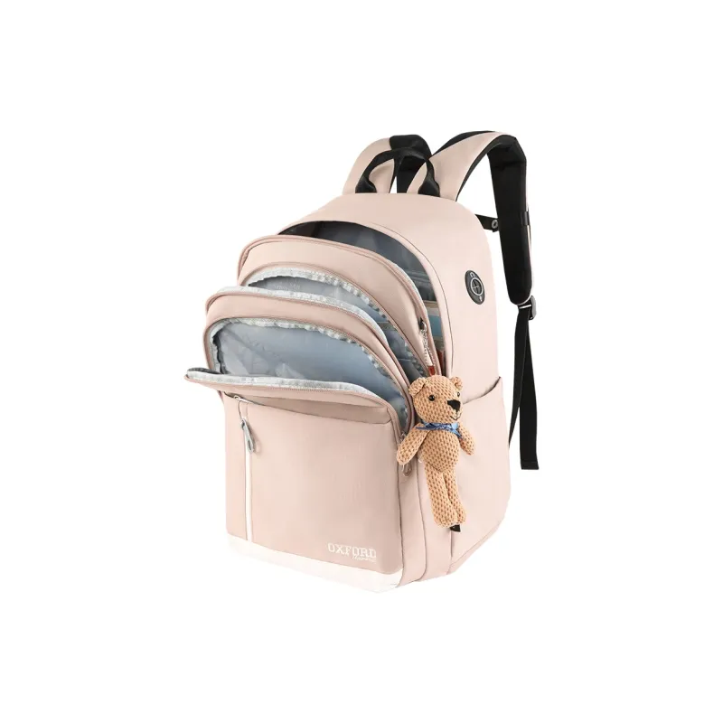 UNIVERSITY OF OXFORD Fabric Backpack Regular Unisex Khaki/Bean Green/Taro Purple-2