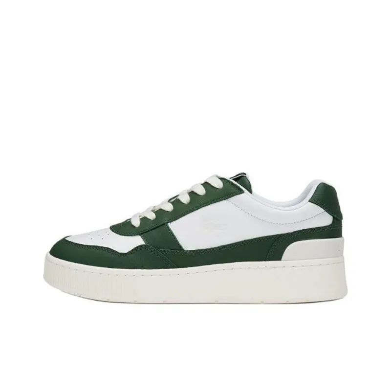 LACOSTE Low Top Skateboard Shoes Men's White Green-0