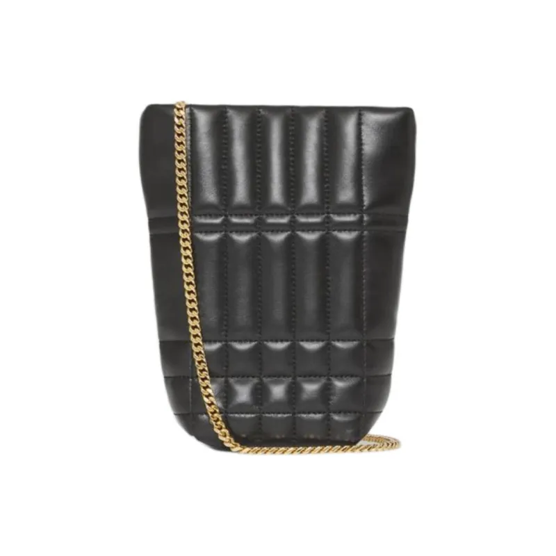 Burberry Lola Bag Sheepskin Bucket Bags Crossbody Bag Shoulder Bag Women's Black-3