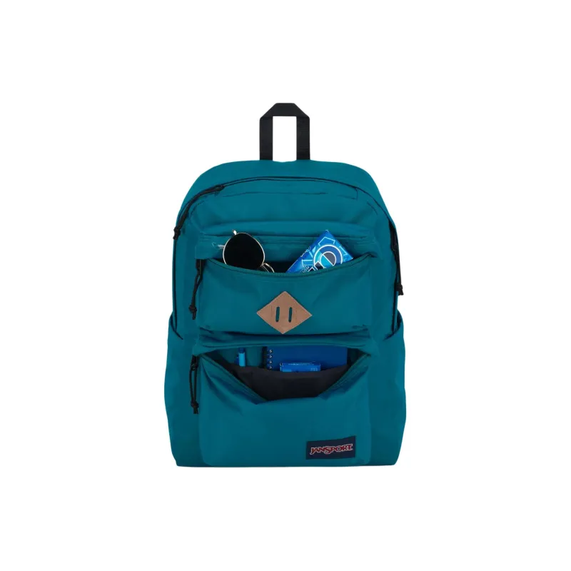 JanSport Nylon Backpack Unisex Deep Lake Blue-5