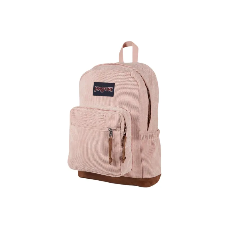 JanSport Cordura® Fabric With Suede Backpack Women's Mist Rose Pink-1