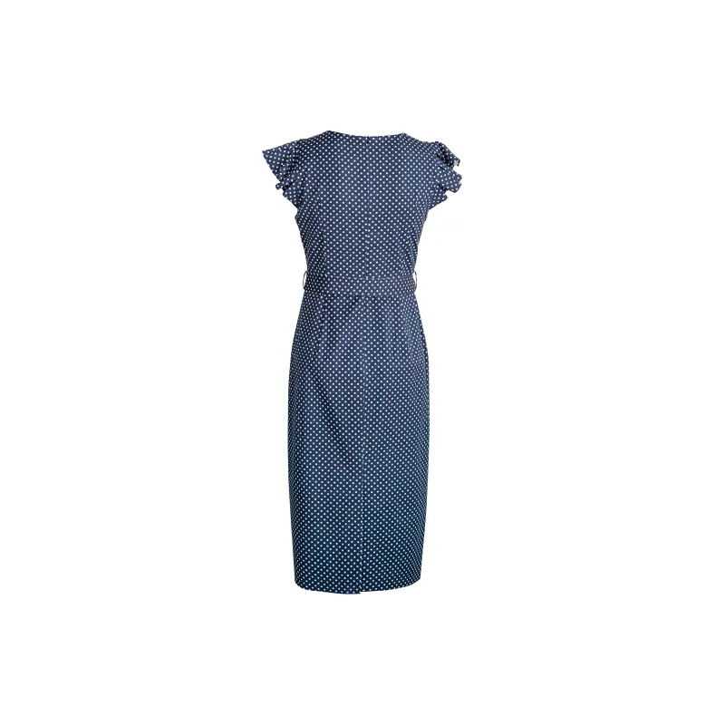 ROEYSHOUSE Short Sleeved Dresses Women's Polka Dot-1