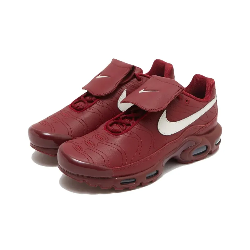 Nike Air Max Plus TIEMPO Cushioning Anti Slip And Wear Resistant Low Top Casual Shoes Men's Red-1