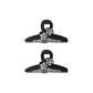 2 Pack (Black White Floral Claw Clip)