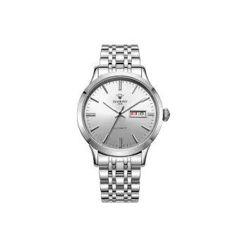 Diamond Automatic Mechanical Movement Watch Men's Watches Silver Dial