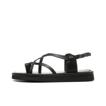 HLA One Strap Sandals Women's Elegant Fashion Lace Up Travel Flat Thong Slippers