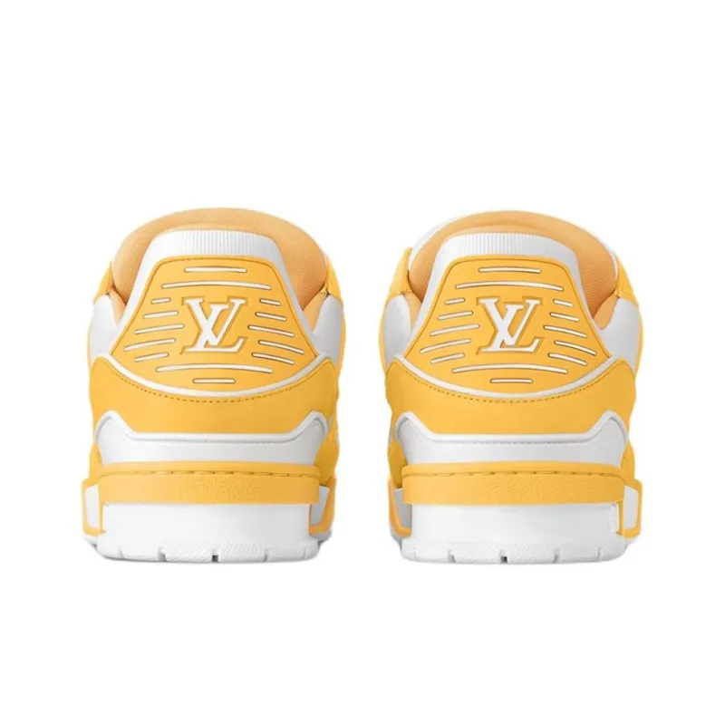 LOUIS VUITTON Trainer Skateboard Shoes Men's Yellow-4
