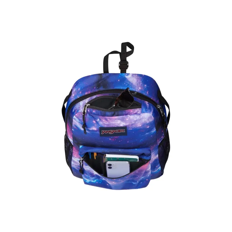 JanSport Polyester Backpack Unisex Blue Purple-3
