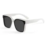 Matte White Frame with Polarized Gray Lens