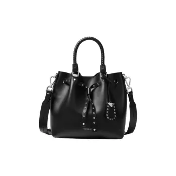 MICHAEL KORS Blakely Leather Bucket Bag Handbag Shoulder Bag Crossbody Bag Small Size Women's Black