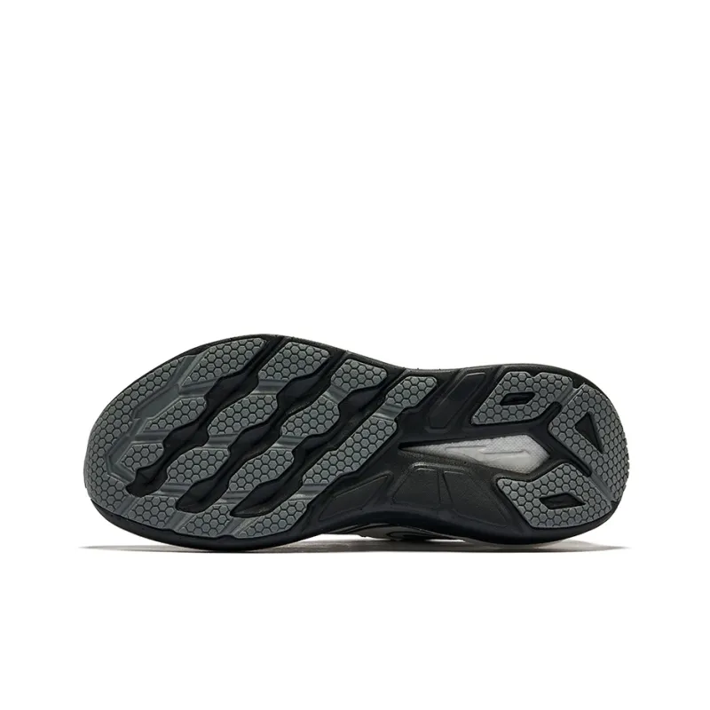 Erke Cushioning Wear-Resistant Low-Top Running Shoes Men's Microcrystal White/Jet Black-4