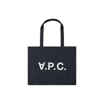 Y 3 Cotton With Polyurethane Tote Bag, Shopping Bag, Handbag Unisex Indigo