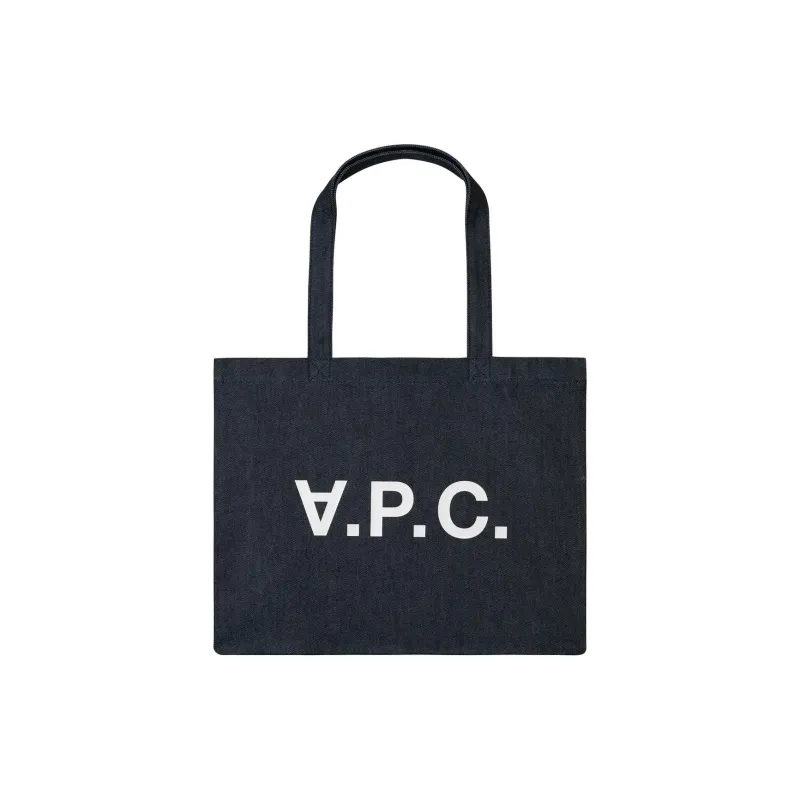 Y 3 Cotton With Polyurethane Tote Bag, Shopping Bag, Handbag Unisex Indigo-0