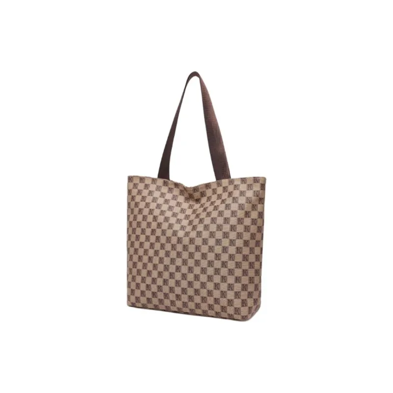 Chearly Kitity Synthetic Leather Tote Mom Bag Handbag, Shoulder Bag Women's Khaki-2