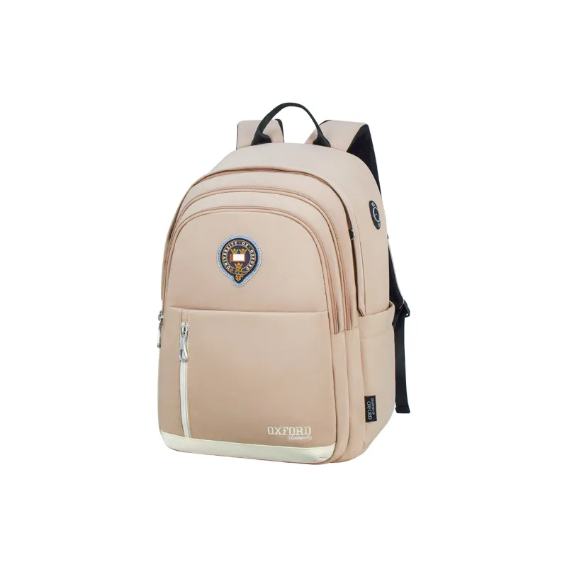 UNIVERSITY OF OXFORD Fabric Backpack Regular Unisex Khaki/Bean Green/Taro Purple-1