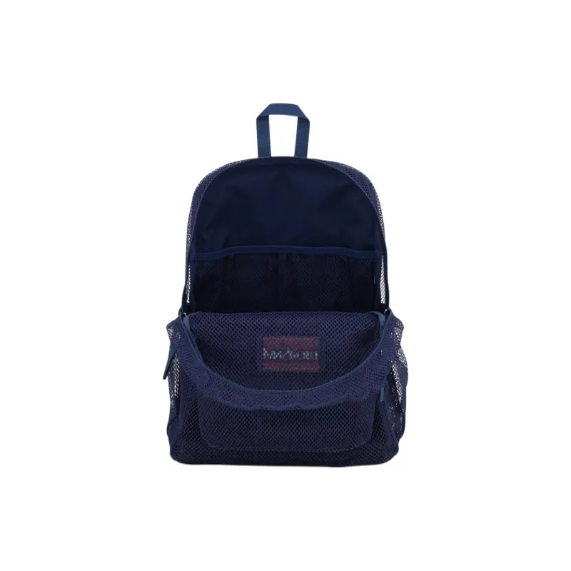 JanSport Recycled Polyester Mesh Backpack Unisex Marine Blue-5