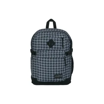 JanSport Polyester Backpack Unisex Houndstooth Black/White