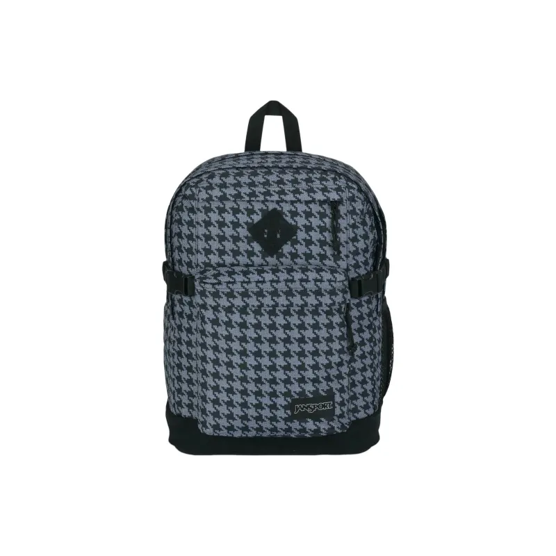 JanSport Polyester Backpack Unisex Houndstooth Black/White-0