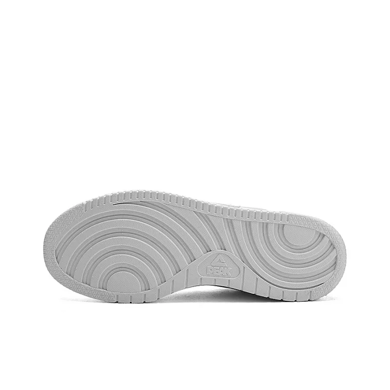 PEAK Taichi Air Force 1 Cushioned Wear Resistant Slip Resistant Low Top Skateboard Shoes Men's White-3