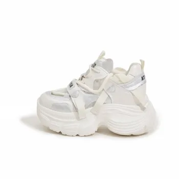 Milan Love Song Moisture Wicking Wear Resistant Breathable Slip Resistant Low Top Chunky Sneakers Women's