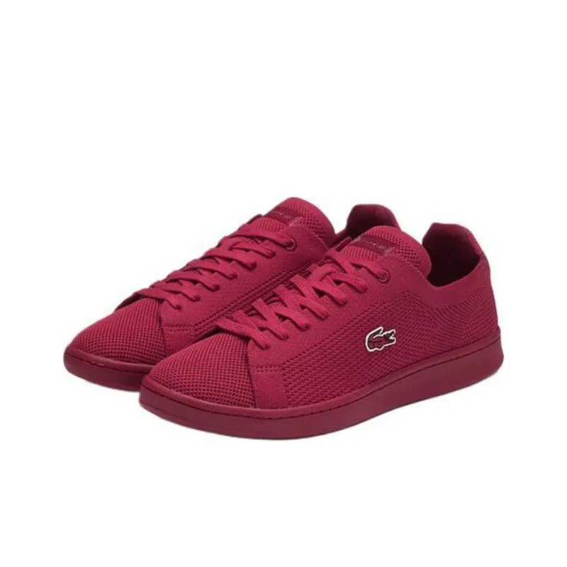 LACOSTE Low Top Skateboard Shoes Men's Rose Red-2