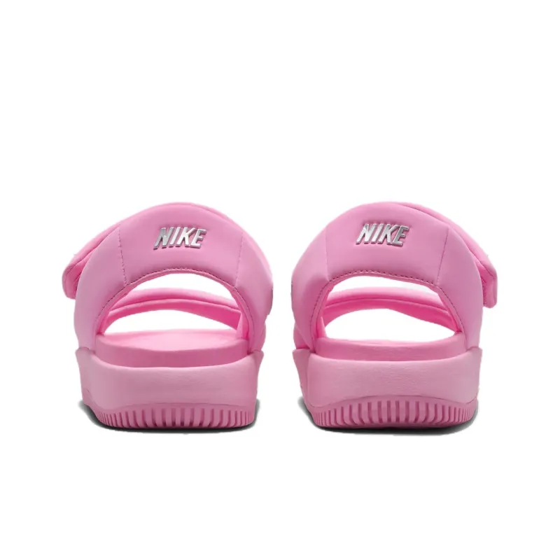 Nike Calm Sandal Hyper Pink Metallic Silver Women's-3