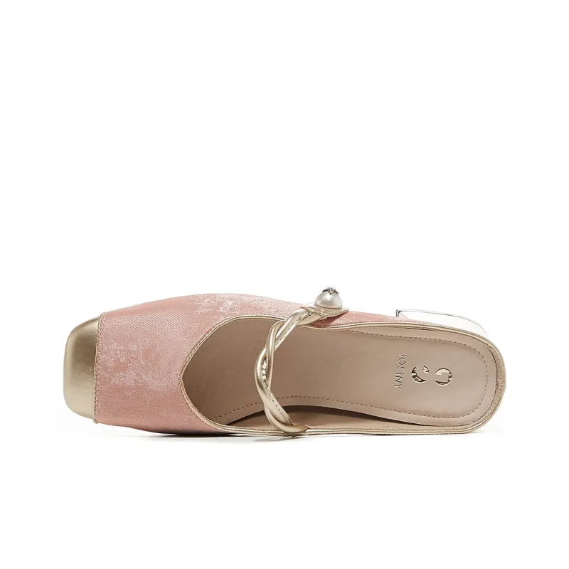 JOSINY Stitching Slip Resistant Wrap toe Slippers Women's-2