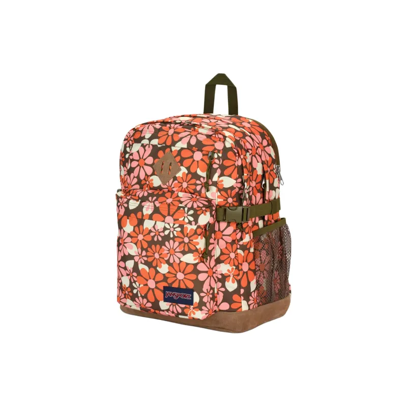 JanSport Polyester Backpack Unisex Orange Pink-2