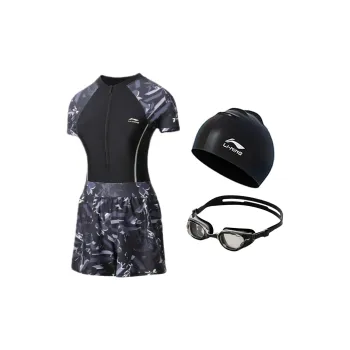 LiNing Swimming Sets Polyamide, Elastane, Polyester Seaside Beach Vacation With Pool Women's Black
